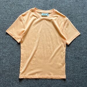 Weekday Orange Short Sleeve T-Shirt Women’s XS 100% Cotton Casual Crew Neck NWOT